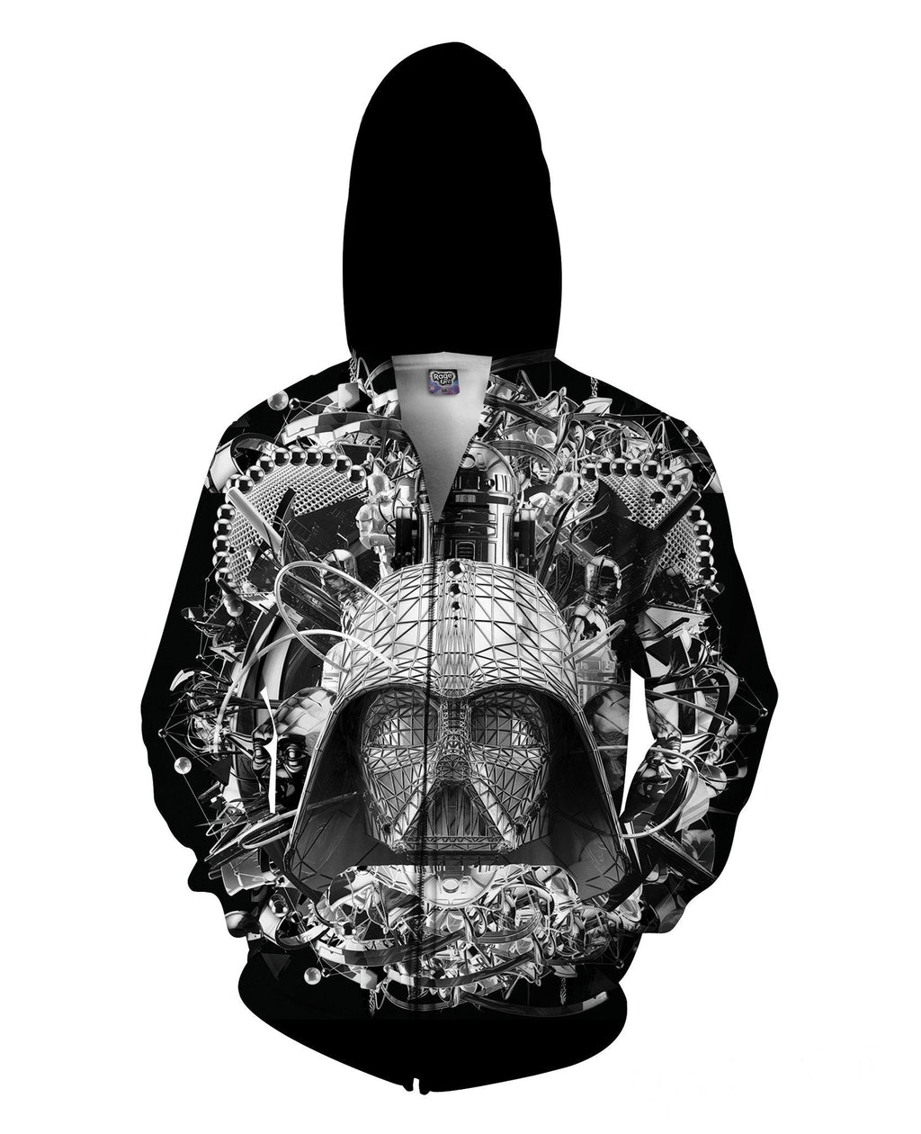 Digital Empire B&W Zip-Up Hoodie