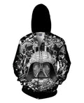 Digital Empire B&W Zip-Up Hoodie