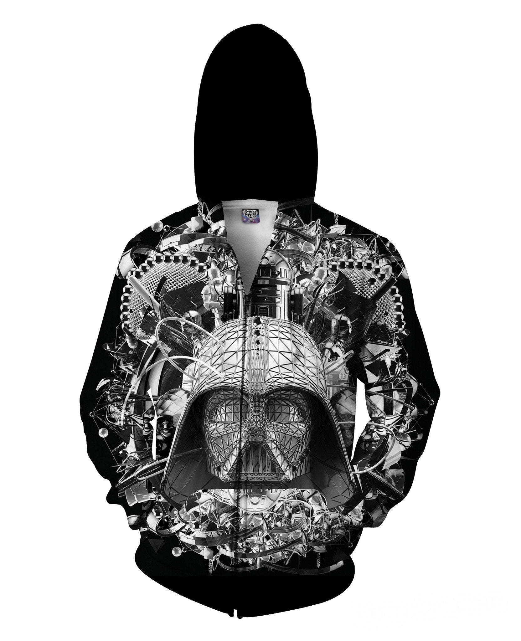 Digital Empire B&W Zip-Up Hoodie
