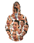 Crying Kim Zip-Up Hoodie