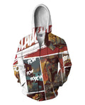 Comic Cowboy Zip-Up Hoodie