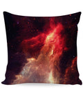 Crimson Nebula Couch Pillow