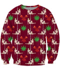Christmas Stripper Crewneck Sweatshirt