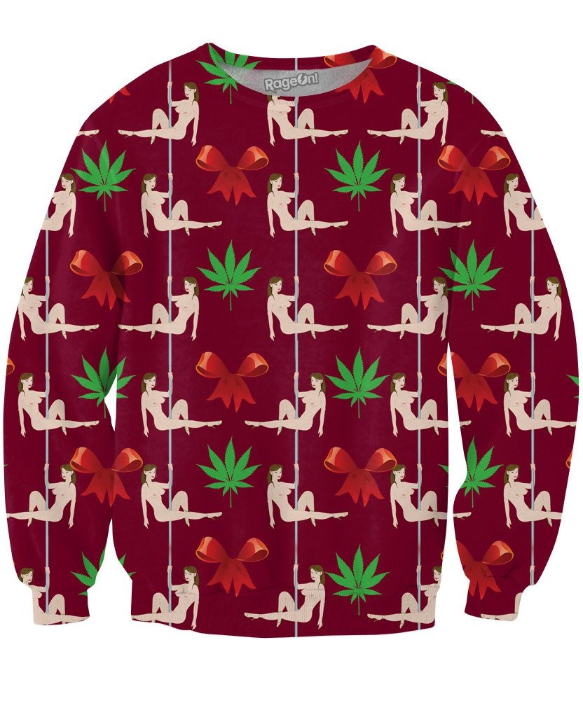 Christmas Stripper Crewneck Sweatshirt