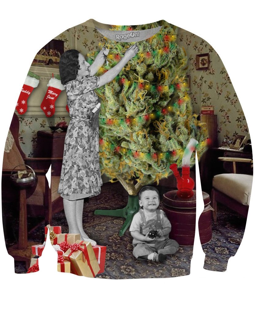 Merry Kushmas Crewneck Sweatshirt