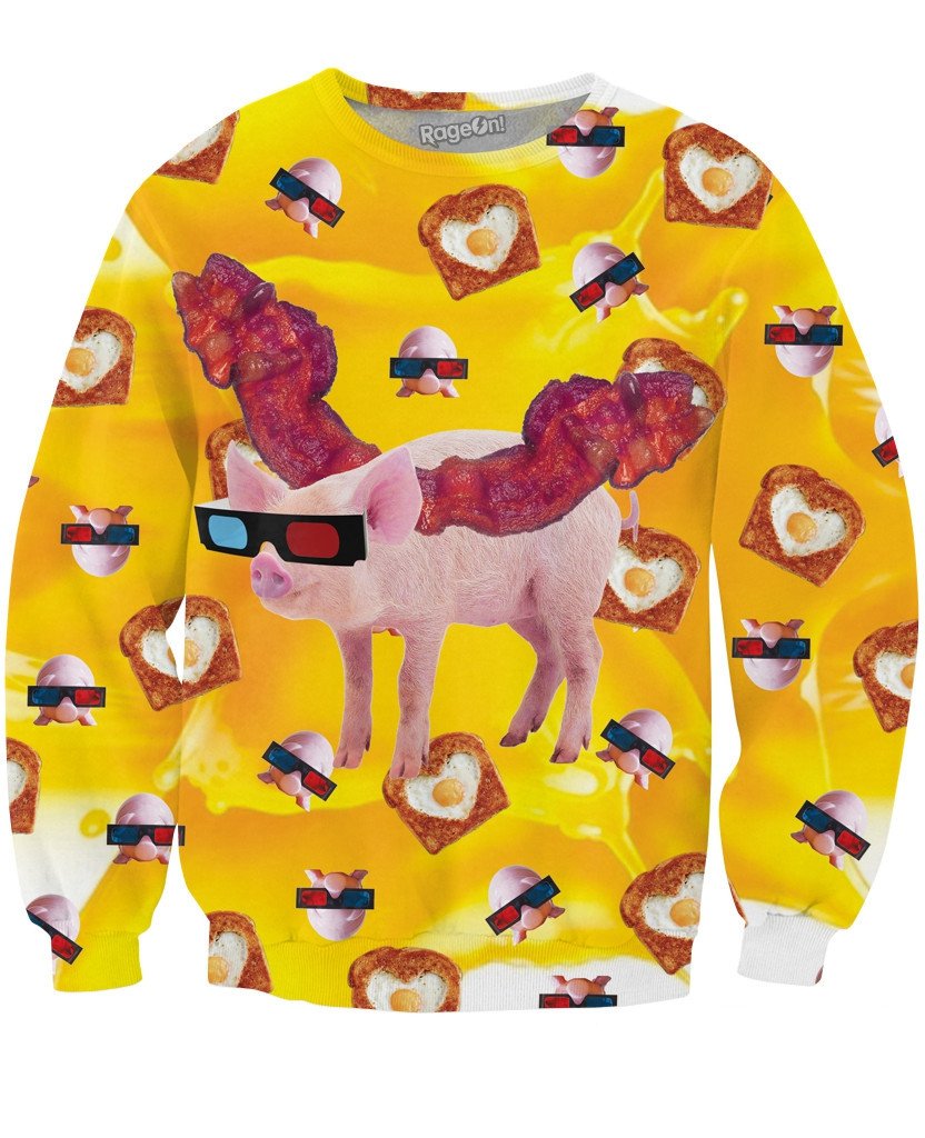 Bacon Wings Crewneck Sweatshirt