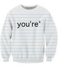 Good Grammar You're* Crewneck Sweatshirt