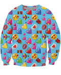 Romantic Emojis Crewneck Sweatshirt