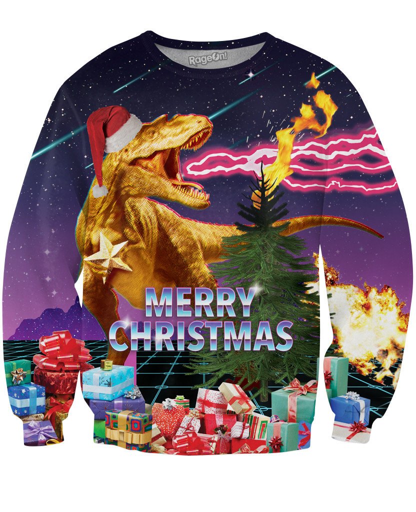 Santasaurus Rex Crewneck Sweatshirt