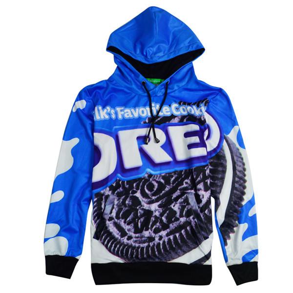 Oreo Cookies All Over Print Oreo's Container Blue Hoodie