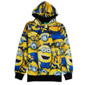 Minions Collage All Over Print Despicable Me Cartoon Movie Blue Yellow & Black Hoodie