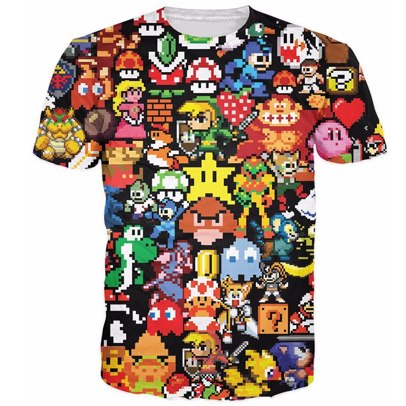 arcade games collage mix