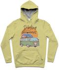 Let's Be Adventurers Trendy All-Over Print Solid Winter Hazel Hoodie