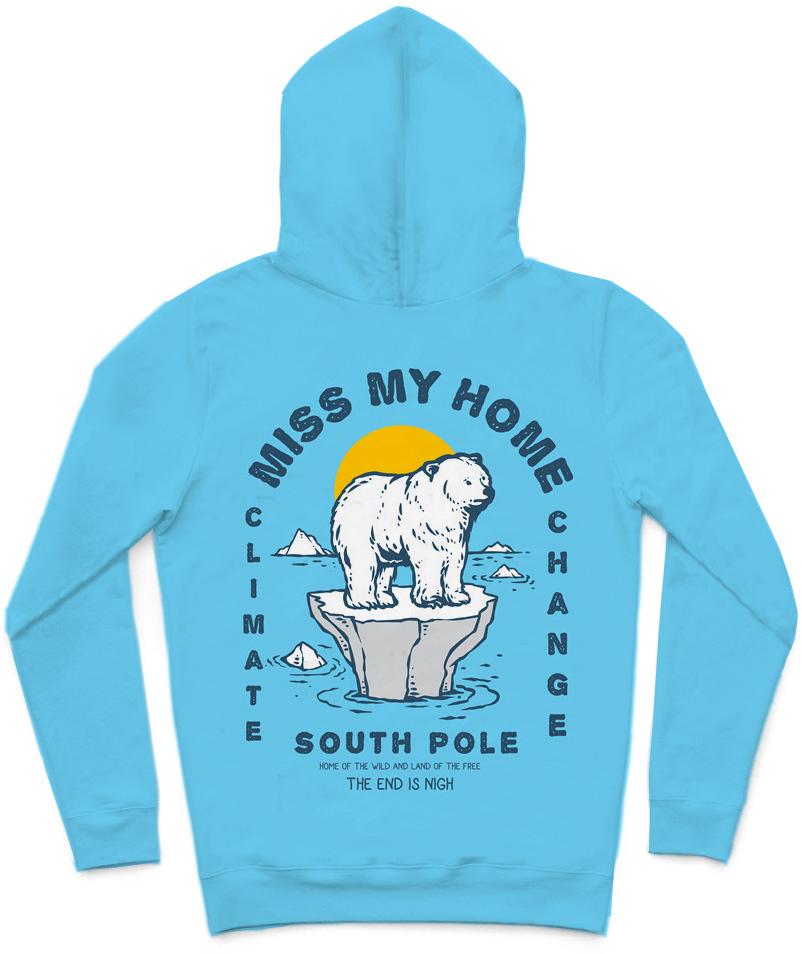 South Pole Trendy All-Over Print Solid Malibu Hoodie