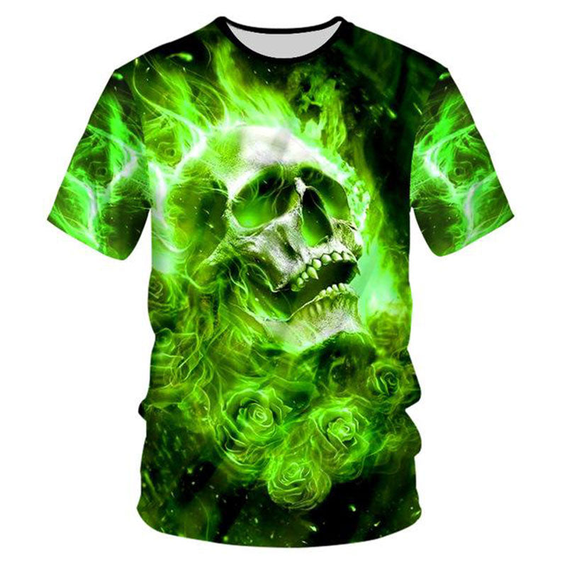 Rose Fire Skull