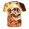Yellow Fire Skull Rose