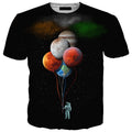 space astronaut baloon planets