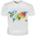 white world map