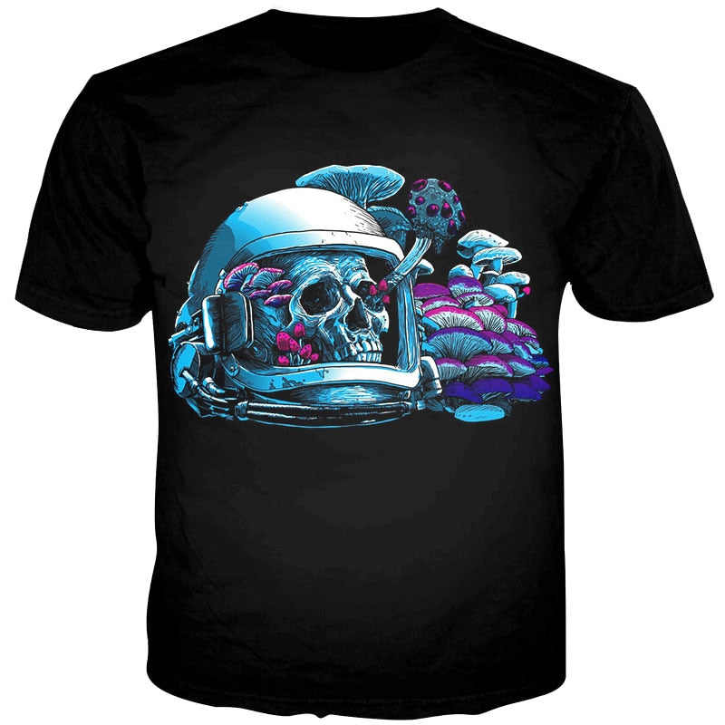 skull astronaut mushroom
