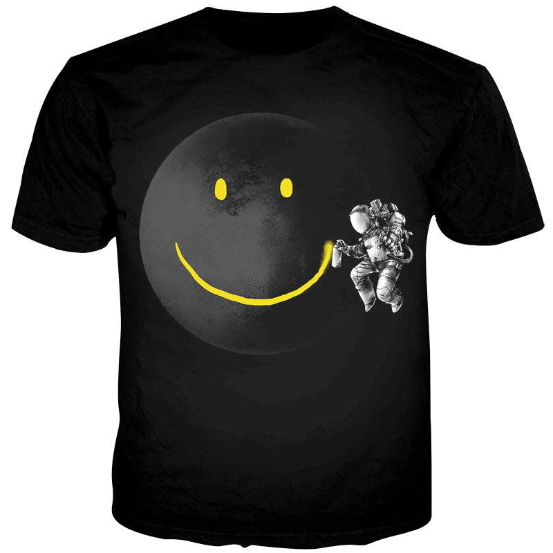 Astronaut Smiley Planet