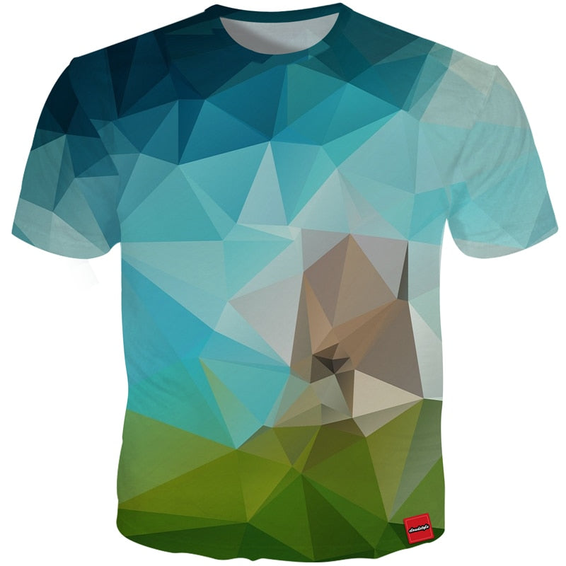 mosaic geometry tee