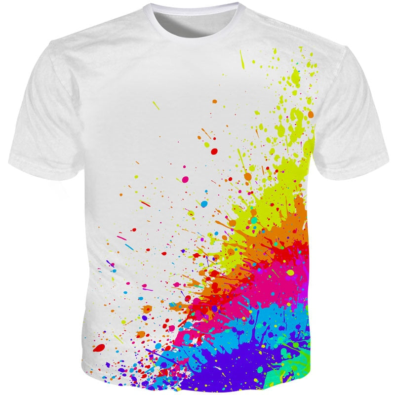 splashed colours tee