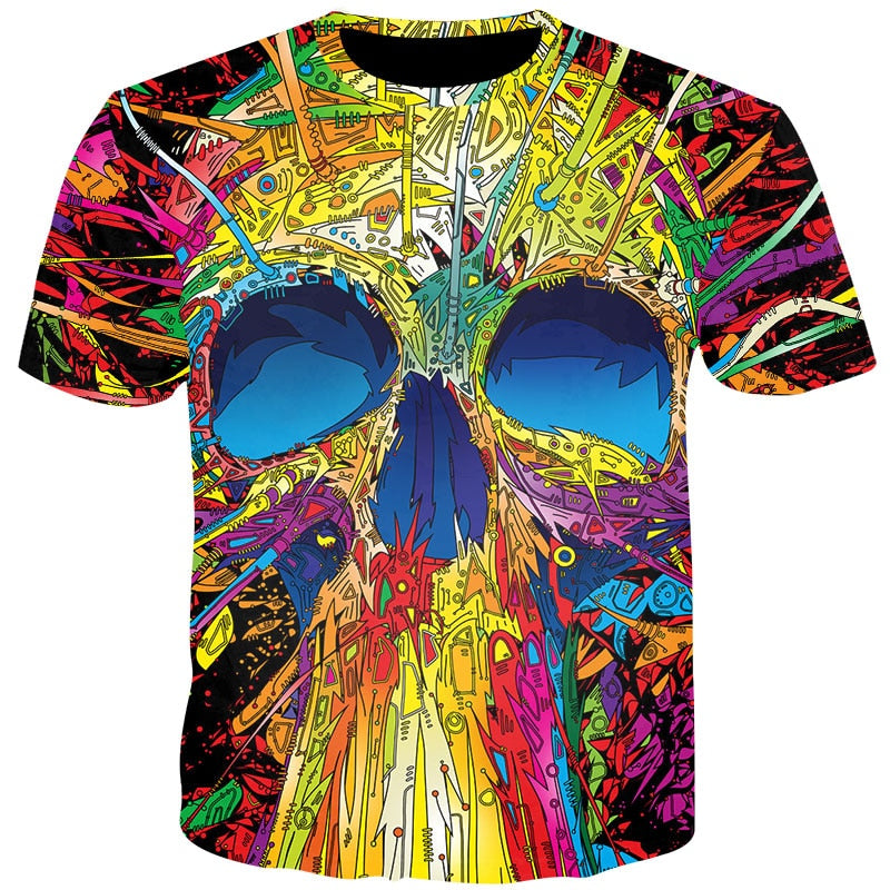 Waterfall Skulls Tee