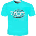 Brain glasses cyan