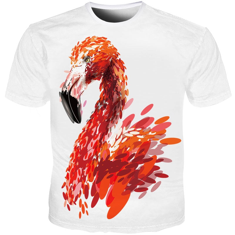 crowned flamingo design