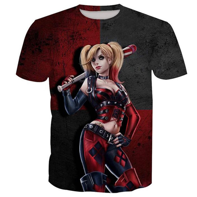 harley quinn art tee
