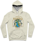 Go Green Trendy All-Over Print Solid Green White Hoodie
