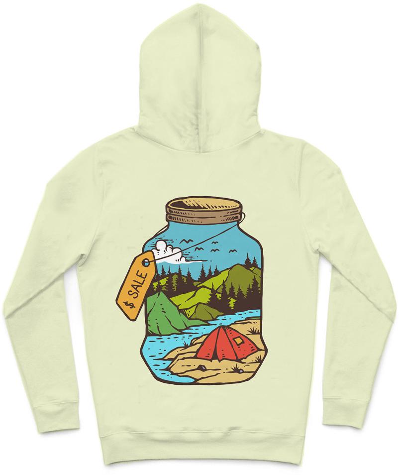 Earth For Sale Trendy All-Over Print Solid Frost Hoodie