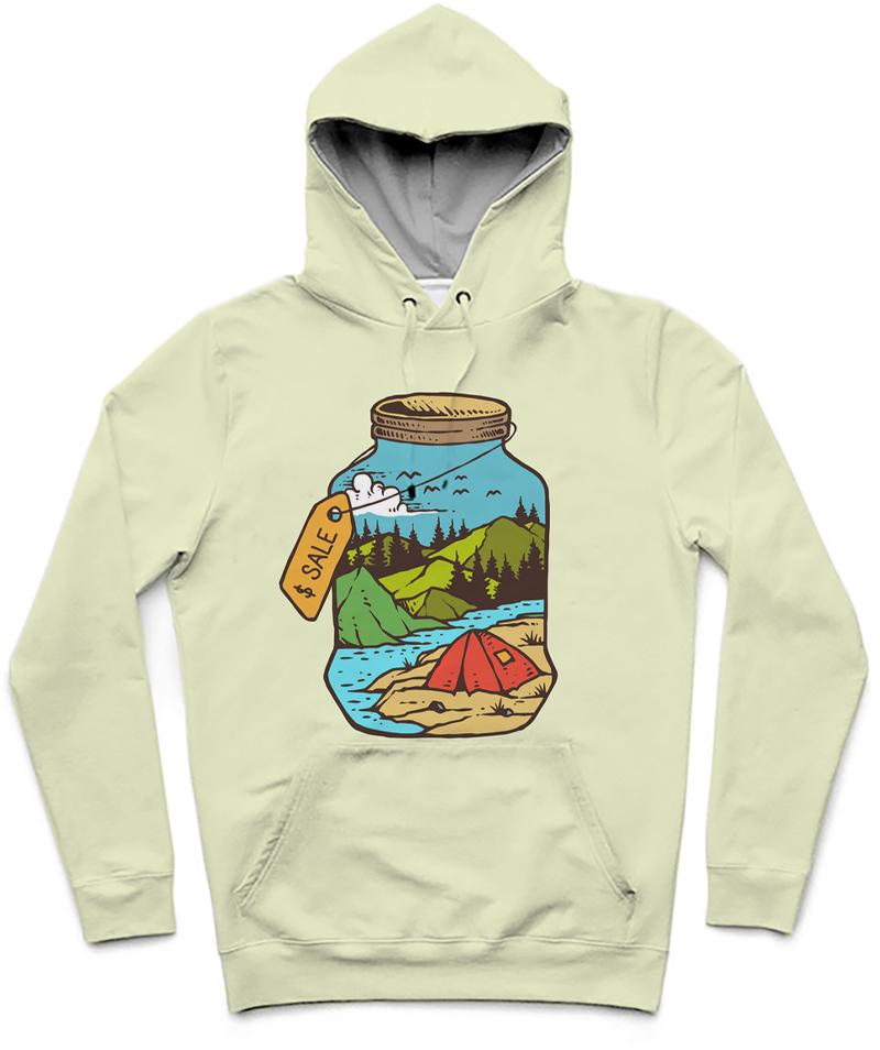 Earth For Sale Trendy All-Over Print Solid Frost Hoodie