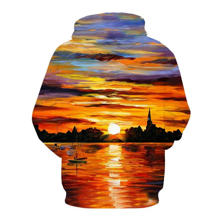 Oil Pastel Sunrise Hoodie