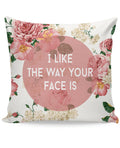 I Like The Way Your Face Is Couch Pillow