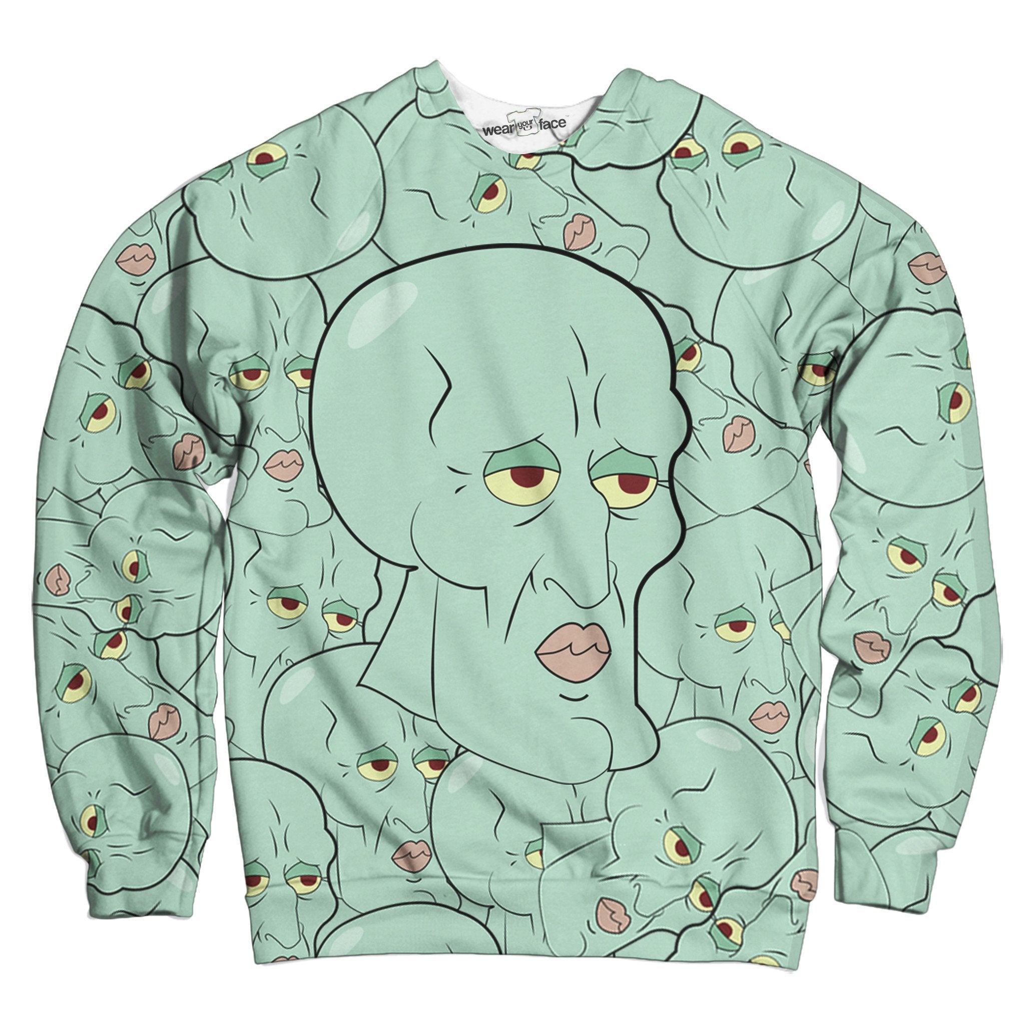 Handsome Squidward Collage Sweatshirt