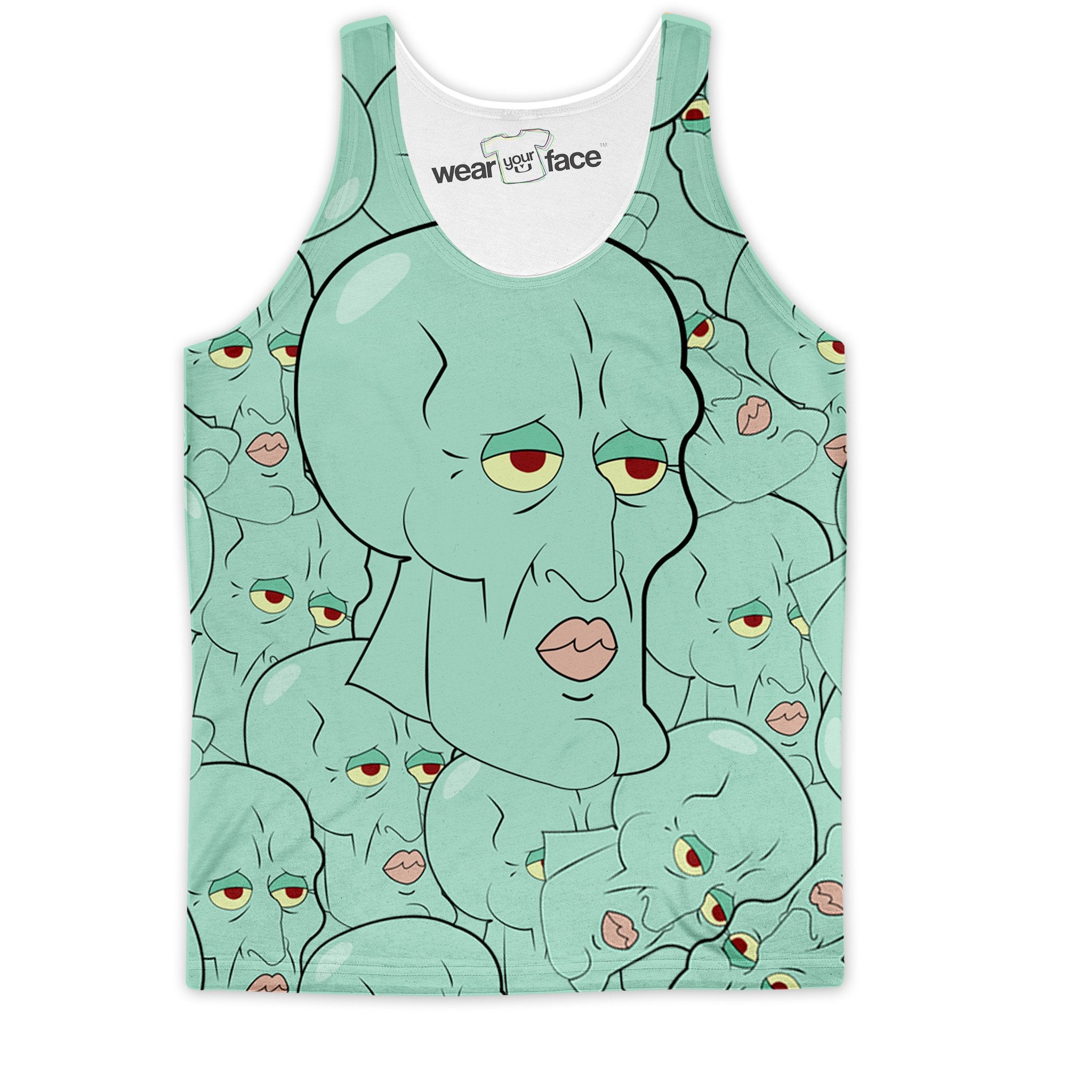 Handsome Squidward Collage Tank