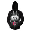Panda Zip Up Hoodie