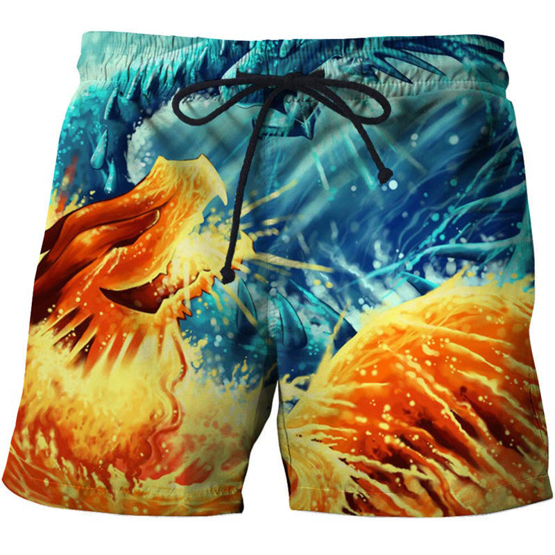 fire dragon shorts
