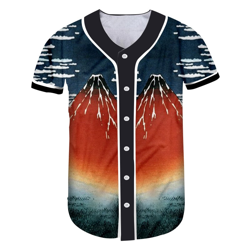 japanese red volcano