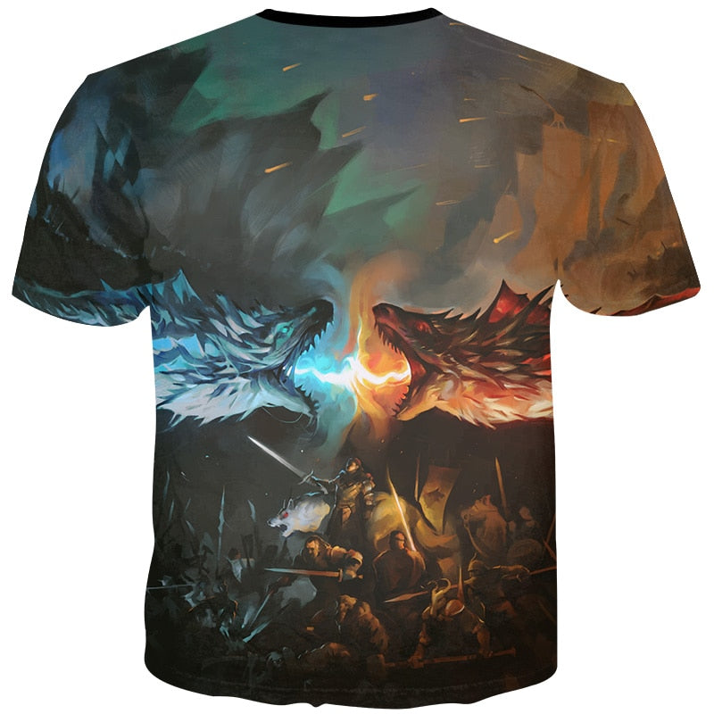 fire ice wolves mythical