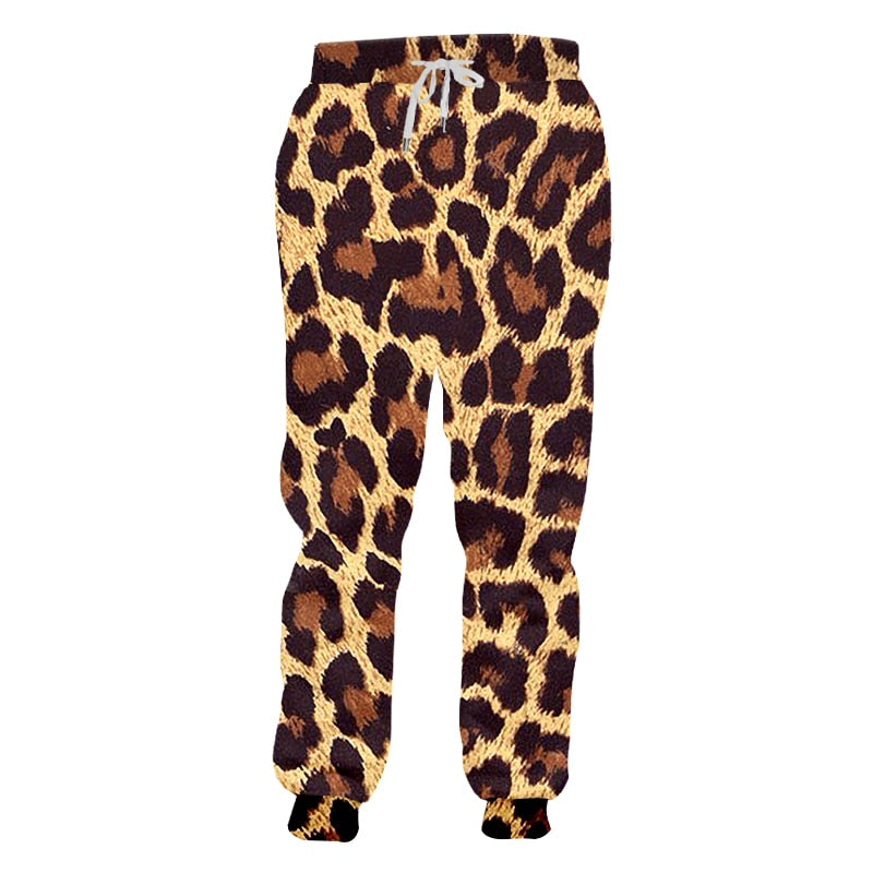 leopard skin trousers