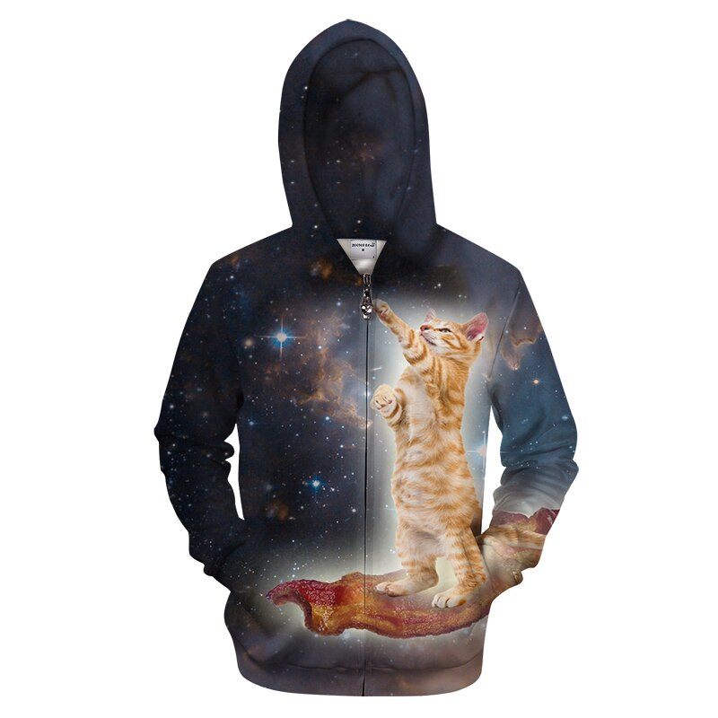 bacon flying cat