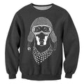 biker dog sweatshirt