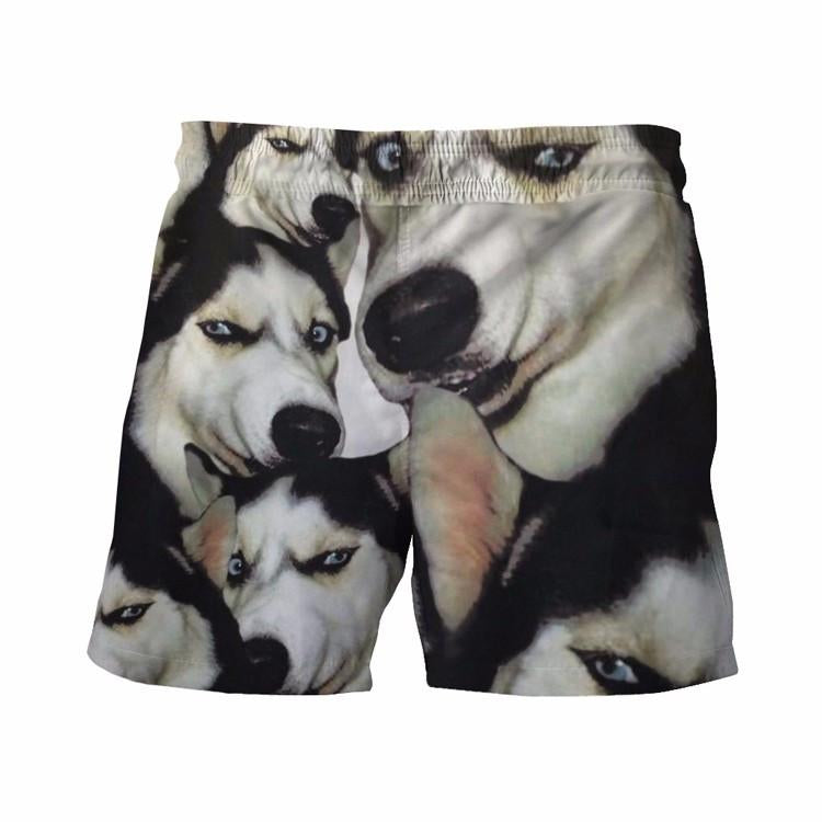 Siberian Husky II Board Shorts