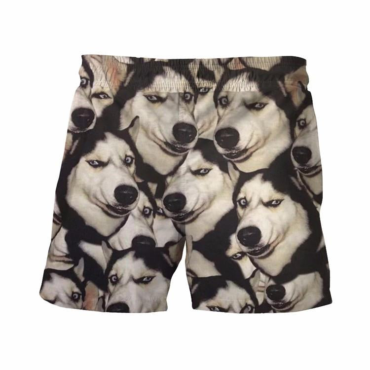 Siberian Husky Board Shorts