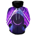 planet abstract zip up