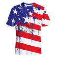 american flag splash