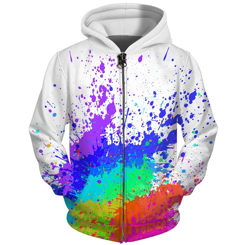 colour splash zip up