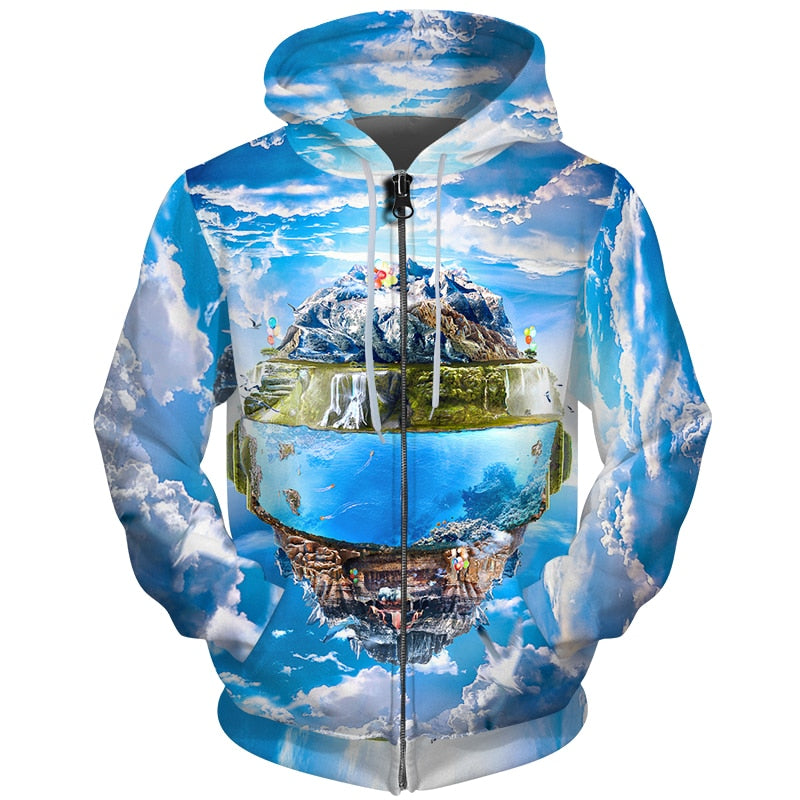 landscape reflection of earth